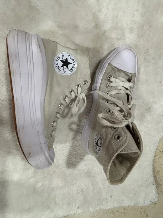 Converse All Star White Upper with Gum Sole - Picture 5 of 11